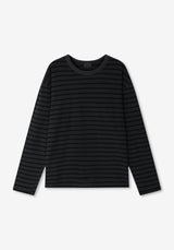 WO Pigment Stripe Long Sleeves