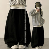 Itku Nonfade Side Slit Line Banding Denim Wide Pants