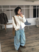 デールボタンツイードジャケット