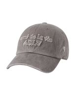 26SS ファブリックロゴアップリケボールキャップ