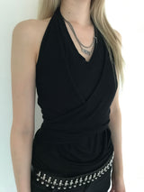 WRAP HALTERNECK SLEEVELESS