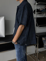 ASCLO Breeze Grid Roll Up Check Shirt (3color)