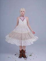 Rose Island AW24 エルフガーディアン - バインラップドエルフメイジミディドレス