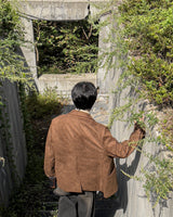 リス スエード ブレザー ジャケット