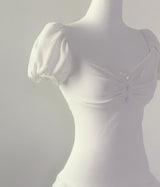 Rudica Puff Frill Top (white)