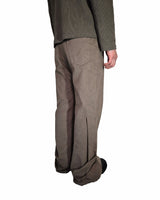 アンバランス フォールディング パンツ KHAKI BROWN