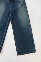 Abel dark blue long wide jeans