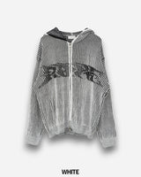 オーウェンニットフーディドジップアップ