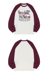 Very Close Raglan Over Fit Long Sleeve