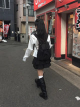 チュエル ティアード バンディング ミニスカート