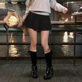 [BELLIDE MADE] Loose A-line pleated skirt