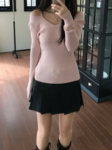 Rubin off-shoulder knitwear (2 colors)