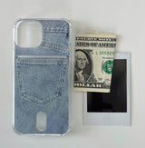 Pocket phone case [Denim]
