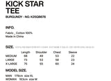 Kick Star Tee (Burgundy) K25QB678