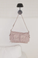 LEOPARD POCKET CROSS BAG (PINK)