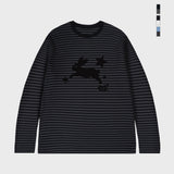[UNISEX]JUMP RABBIT Stripe Long Sleeve
