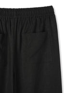 [DOJINOI] LINEN WIDE PANTS BLACK