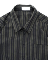  LINE STRIPE CROP SHIRT