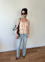 soft bootcut denim pants