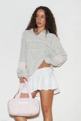 Terry block sweatshirt