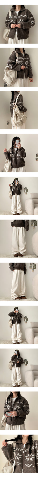 Chenly Nordic Two Way Knitwear Zip-Up