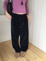 フリールージュストリングベルベットパンツ（2c）