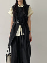 Raschel Nylon Wrap Wide Pants