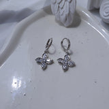 Luna Blossom Huggies Piercing - Silver color