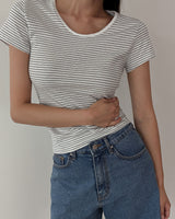 ストライプ半袖Tシャツ