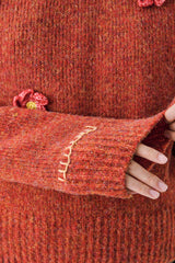 Tommy Flower Knit [Orange]