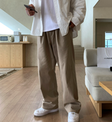  Wonderant Cotton Ton-Tuck Banding Wide Pants