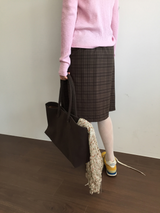YWD PLAID PLEATS SKIRT (3color)