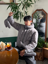 Winter Glove-Hood Puffer Jacket (3 Colors)