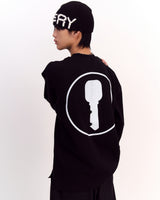 Circle Key's Waffle Long Sleeve (Black)