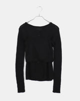 Durren V-Neck Layered Bustier Cardigan