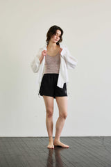 LUMINOUS OVERSIZED SHIRT / WHITE