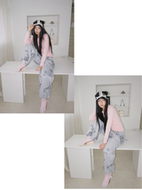 キティカジュアルストレートバンディングパンツ