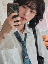 Nation seersucker overfit shirt
