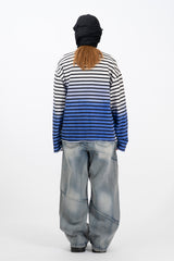 ペトリーグラデーションクロップ長袖Tシャツ