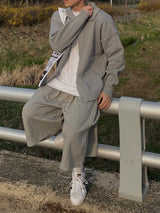 Wide Sweat Bermuda Pants 3C