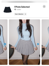 A-line pumpkin pocket mini skirt