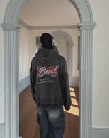 Bird Print Overfit Hoodie
