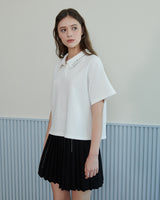ロゴピケポロシャツ [WHITE]