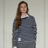[LINE] Long Sleeve Stripe T-shirt (2c)