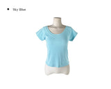 Danley Lip Neck One-Shoulder Raglan Short Sleeve T-Shirt