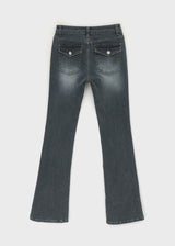 [MADE] Rabu Back-Pocket Slim Bootcut Denim Pants