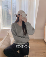 【MADE】Vネックベーシックニット