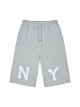 NY APLIQUE CAPRI PANTS GREY