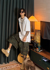 Camo Pocket Cargo Bermuda Shorts 2COLOR