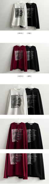 23rd number lettering knit shirt